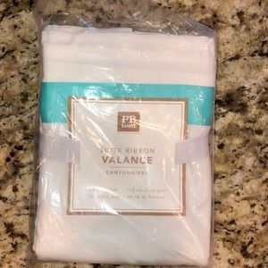 Curtain Valance White/Pool color